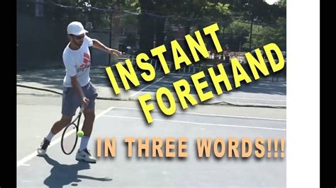 Hit A Perfect Topspin Forehand With 3 Key Words