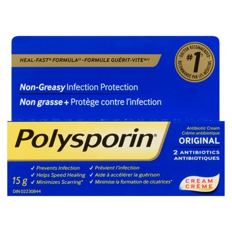 Polysporin Original Antibiotic Cream, 15 g - WeShine.ca | Health & Beauty | Personal Care ...