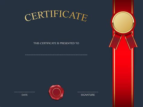 Blue Certificate Template PNG HD wallpaper | Pxfuel