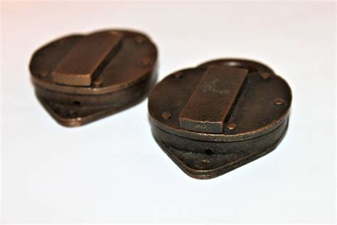 Vintage Pair of Brass Padlocks 1963 & 1964