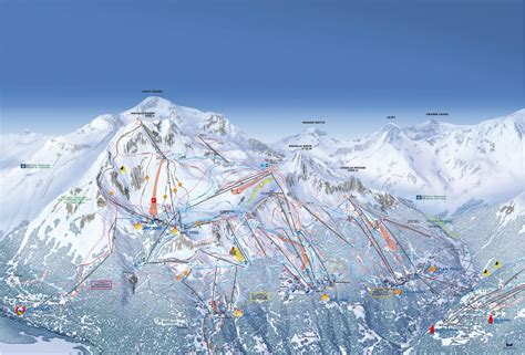 plan des pistes Peisey-Vallandry