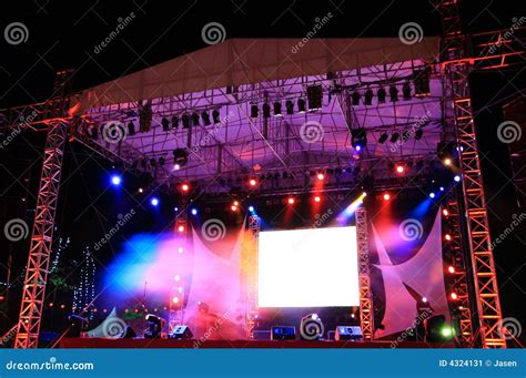 Concert stage stock image. Image of celebration, ideas - 4324131