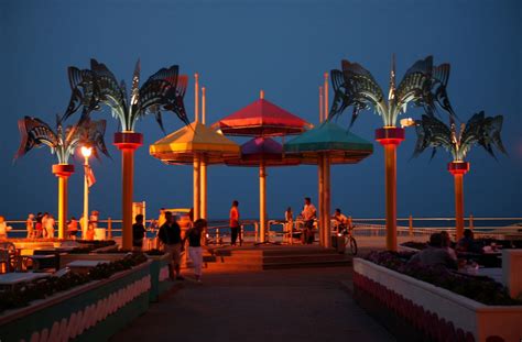 Virginia Beach boardwalk at night. | Virginia beach vacation, Virginia beach travel, Visit ...