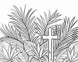 Palm Sunday Coloring Pages sketch template