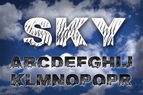 Sky Font | CloutierFontes | FontSpace