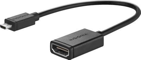 Insignia- Micro HDMI to HDMI Adapter - Black | eBay