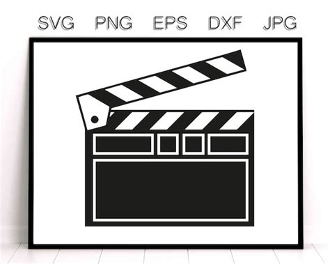 Filming Logo Action Clapper Sign SVG Vector File to Download - Etsy