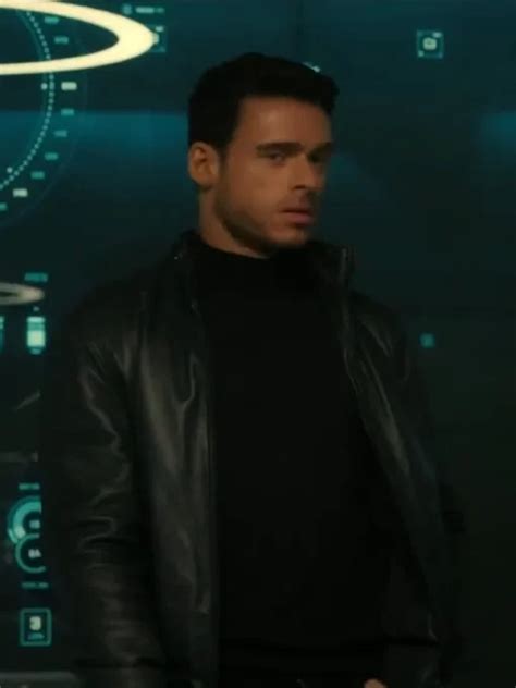 Citadel Richard Madden Black Leather Jacket | Universal Jacket