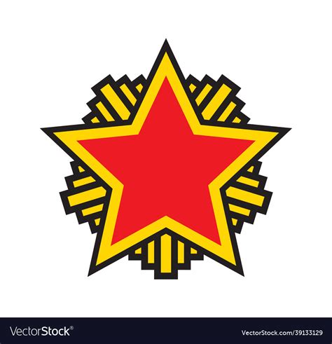 Red star communist symbolism Royalty Free Vector Image