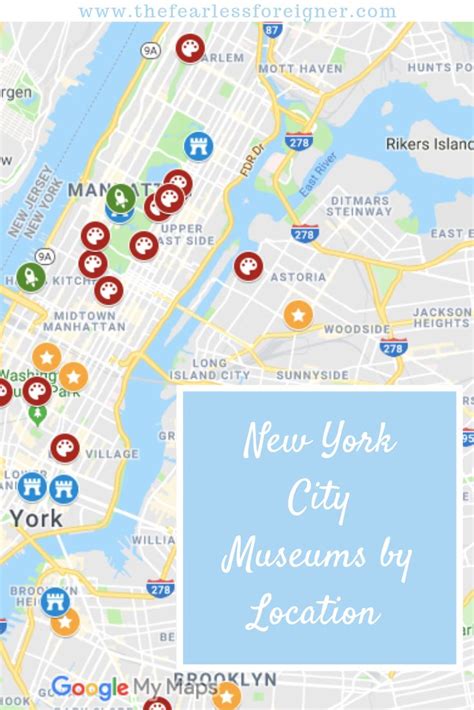 The Only New York City Museums Map & List You Need to Explore the Top Museums in NYC - The ...