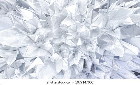 White Crystal Background