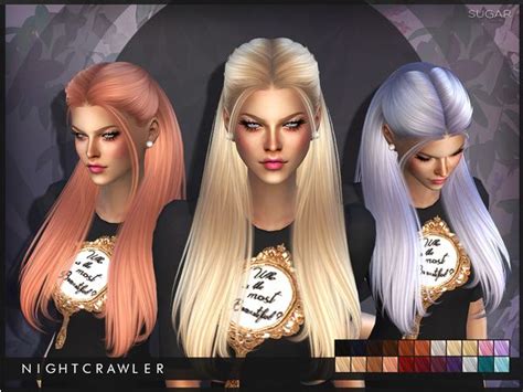 nightcrawler hair | cc the sims 4 | Sims hair, Womens hairstyles, Sims