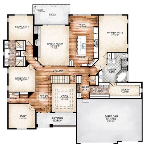 Durango Model | Sopris Homes | House plans, Dream house plans, House design