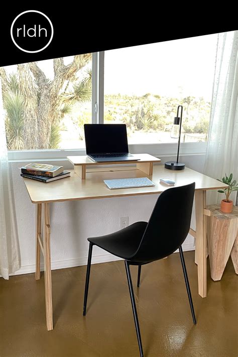 Desk A in 2021 | Modern wood desk, Minimal desk, Wood furniture design