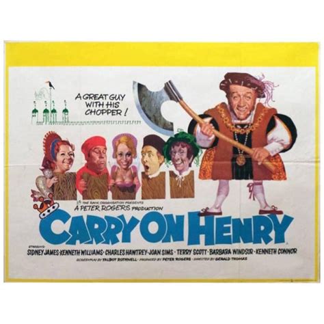 "Carry On Henry VIII" Film Poster, 1971 For Sale at 1stDibs