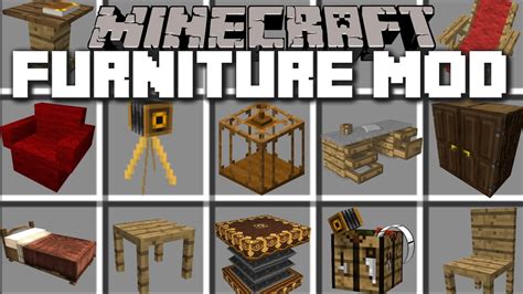 Minecraft HOUSE FURNITURE MOD / MAKE A REALISTIC HOUSE WITH FURNITURE!! Minecraft - YouTube