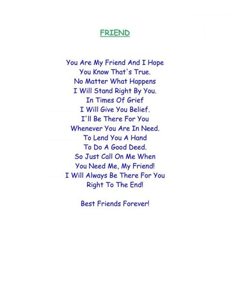 77 Luxury Best Friend Poems for Kids