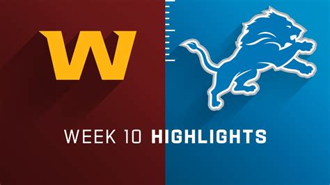 Washington Football Team vs. Detroit Lions highlights | Week 10