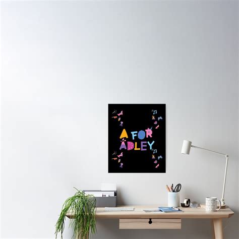 "a for adley Logo " Poster for Sale by Louisa-Johnson | Redbubble