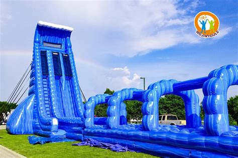 WS185 40ft Mammoth Giant Inflatable Water Slide with Poolinflatable bouncers, inflatable water ...