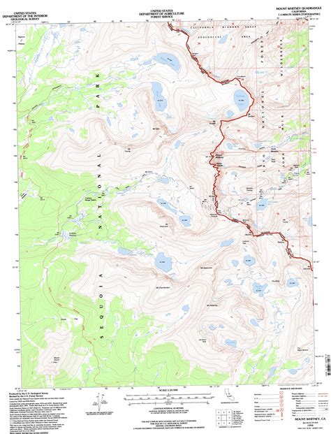 Mount Whitney Map