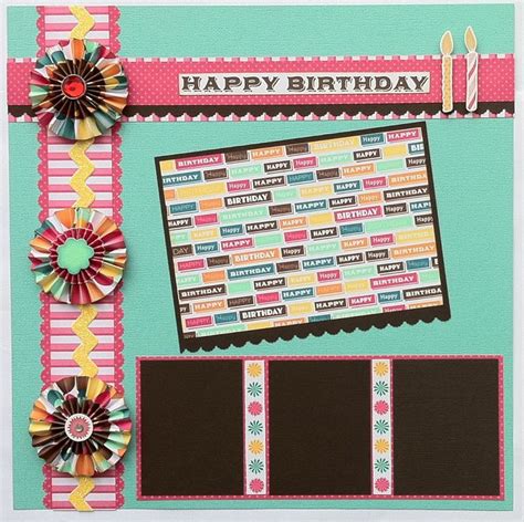 262 best Scrapbook - Birthday Layouts images on Pinterest ...