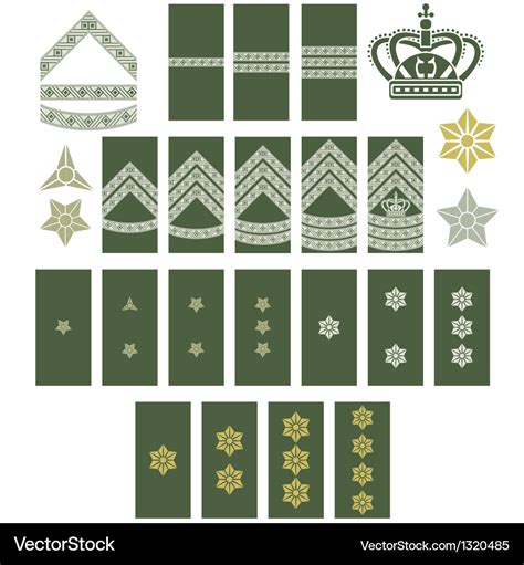 Insignia danish army Royalty Free Vector Image