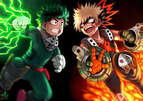 Deku vs Bakugo by Ry-Spirit on DeviantArt