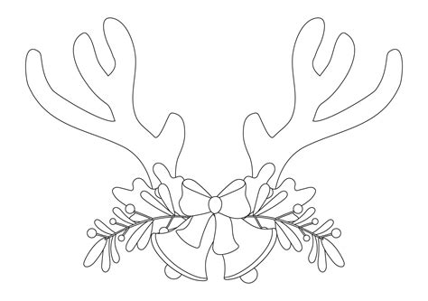 Free Printable Reindeer Antlers Pattern