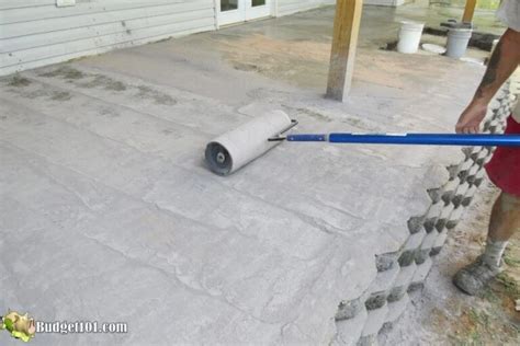 DIY Stamped Concrete Patio | How to Stamp Concrete by Budget101.com