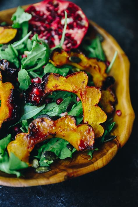 Maple Roasted Acorn Squash Salad - The Healthy Maven