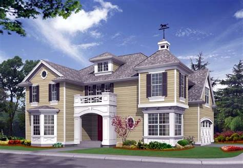 Colonial Style with 3 Bed, 3 Bath, 2 Car Garage - House Plan 87410 | Craftsman style house plans ...