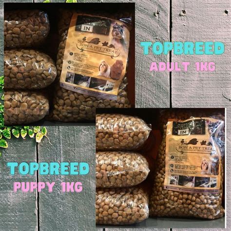 fashionable 1 KGS TOP BREED DOG FOOD MEAL - PUPPY AND ADULT (REPACKED) | Shopee Philippines