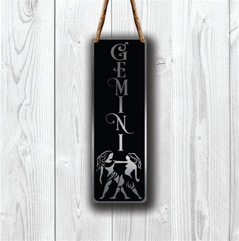 GEMINI ZODIAC SIGN Wall Art Sign Gemini Wall Plaque Gemini - Etsy