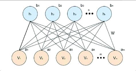 | A simple Restricted Boltzmann Machine architecture. | Download ...