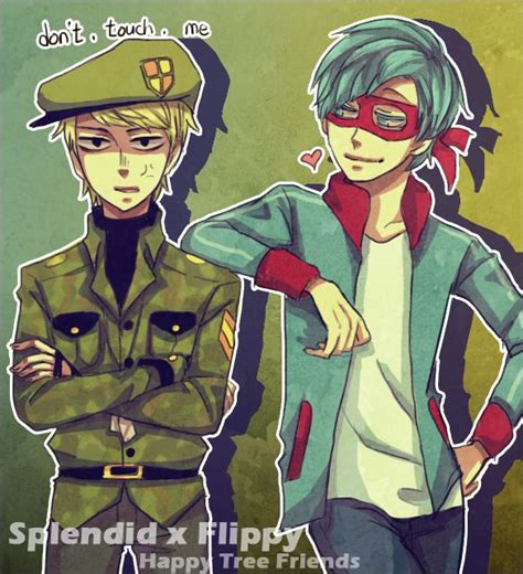 HTF :: splendid x Flippy | Happy tree friends flippy, Happy tree friends, Friend anime