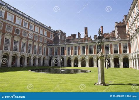 Courtyard at Hampton Court Palace Which Was Originally Built for ...