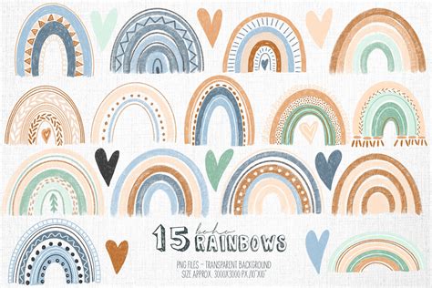 Boho rainbow (455849) | Elements | Design Bundles