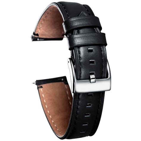 Fossil Sport | Genuine Leather Watch Bands | Black