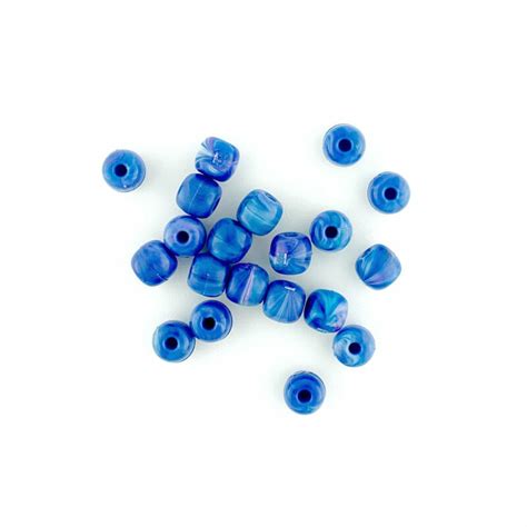 6mm Blue Galaxy Recycled Plastic - The Bead Shop Nottingham Ltd