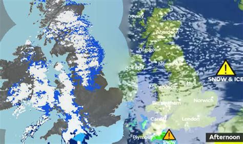 Snow radar LIVE map: Whole of UK hit with snow - Met Office weather forecast latest | Weather ...