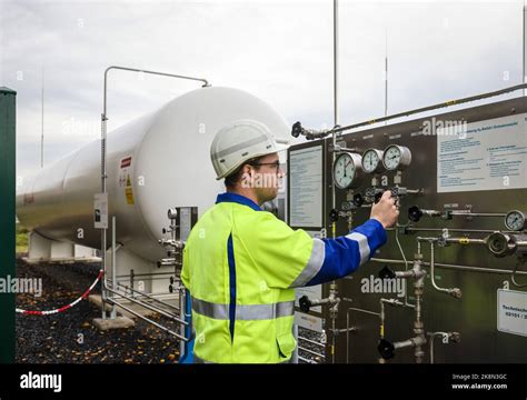 Holzwickede, North Rhine-Westphalia, Germany - Natural gas grid for ...