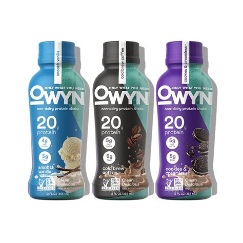 Buy OWYN Plant Based Nutrition Drink, Variety Pack, 20g Protein, 12 oz ...