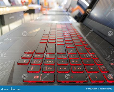 Red Led Light Keyboard,paning. Laptop with Red Backlight, Choosing a ...