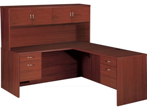 Hyperwork Left L-Shaped Office Desk with Hutch HPW-2100L, Office Desks