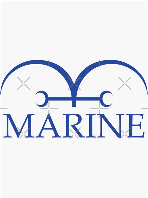 "One Piece Marine Flag Logo - Marineford" Sticker for Sale by ...