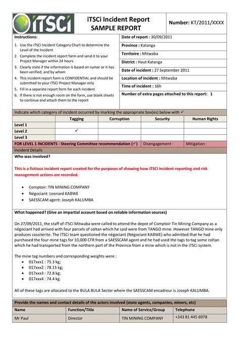 Incident Report Writing - 15+ Examples, Format, How to Come, Pdf