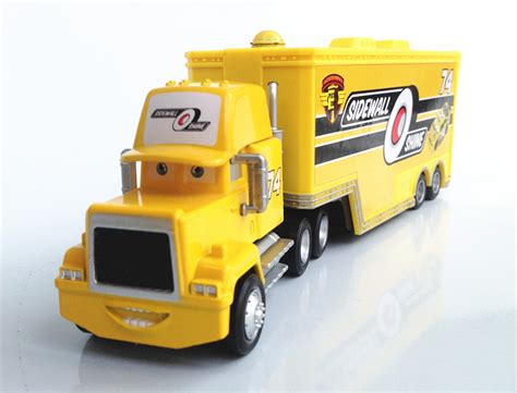 NO.74 YELLOW MACK TRUCK ! Pixar Cars toys alloy Diecast !100% original ...