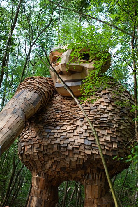 Seven Giant Wooden Trolls to Take Over the Forests of Boom, Belgium