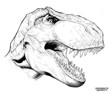 Dinosaur Head Drawing at GetDrawings | Free download